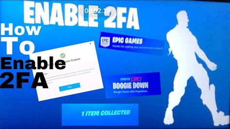 how to get 2fa on fortnite